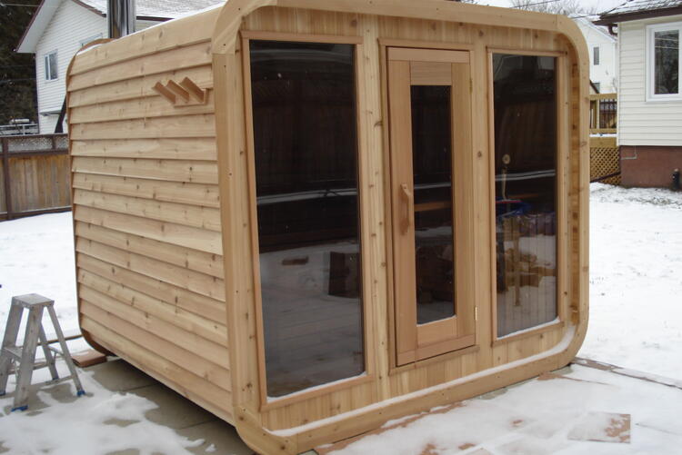 Luna Sauna Red Cedar Clear feature image two