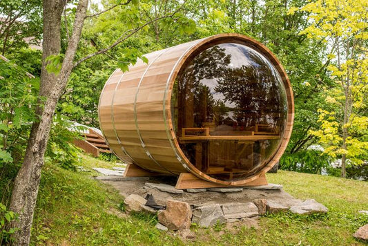 Panoramic Sauna Clear Red Cedar