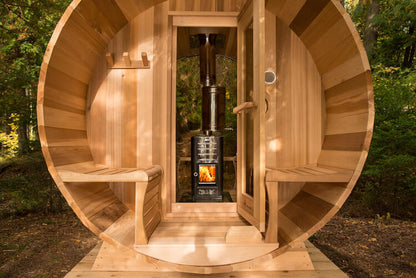 Panoramic Sauna Clear Red Cedar
