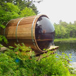 Panoramic Sauna Clear Red Cedar feature image two